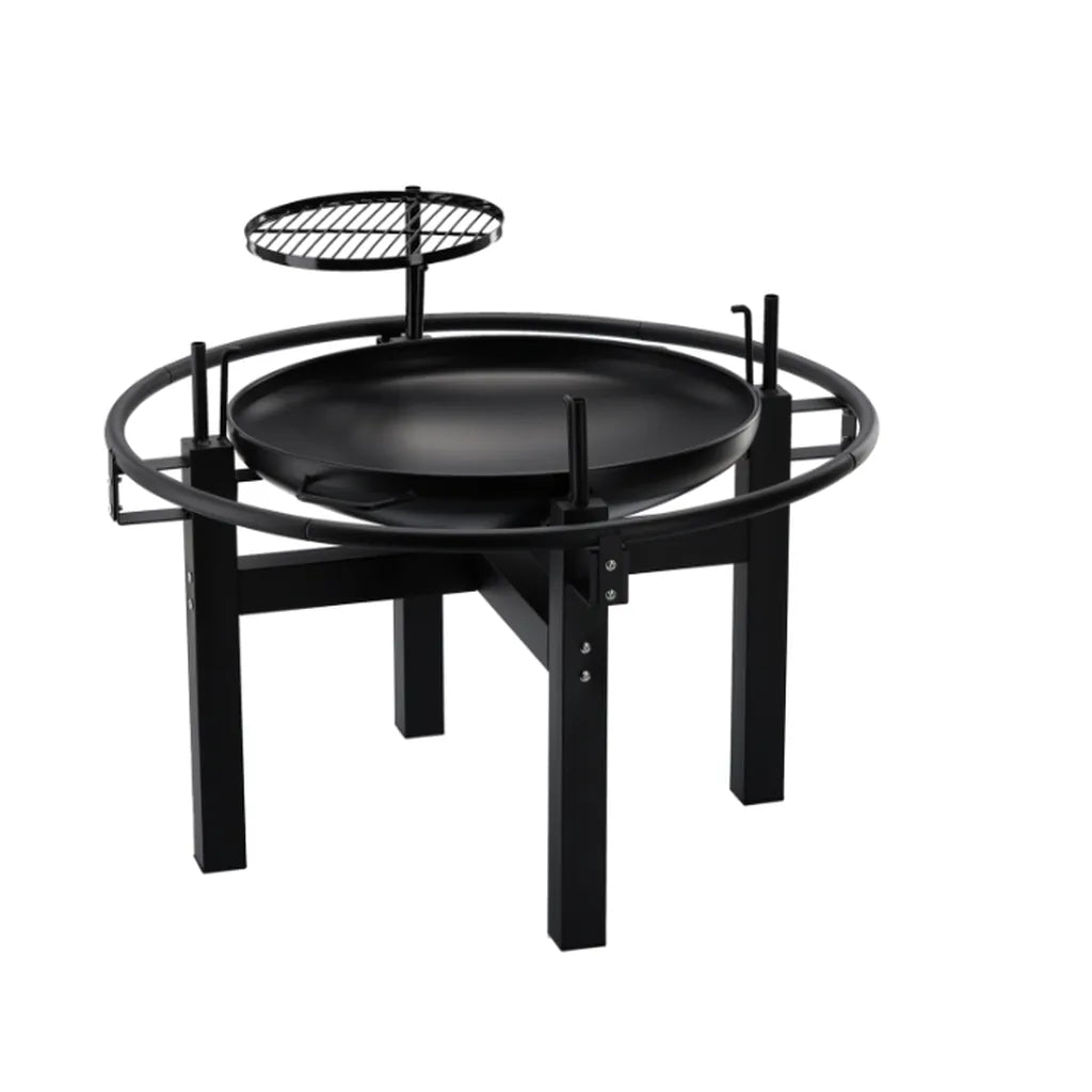 Grătar de Grădină Multifuncțional cu Rotisor Rotativ, 90x86x99 cm - MAXY