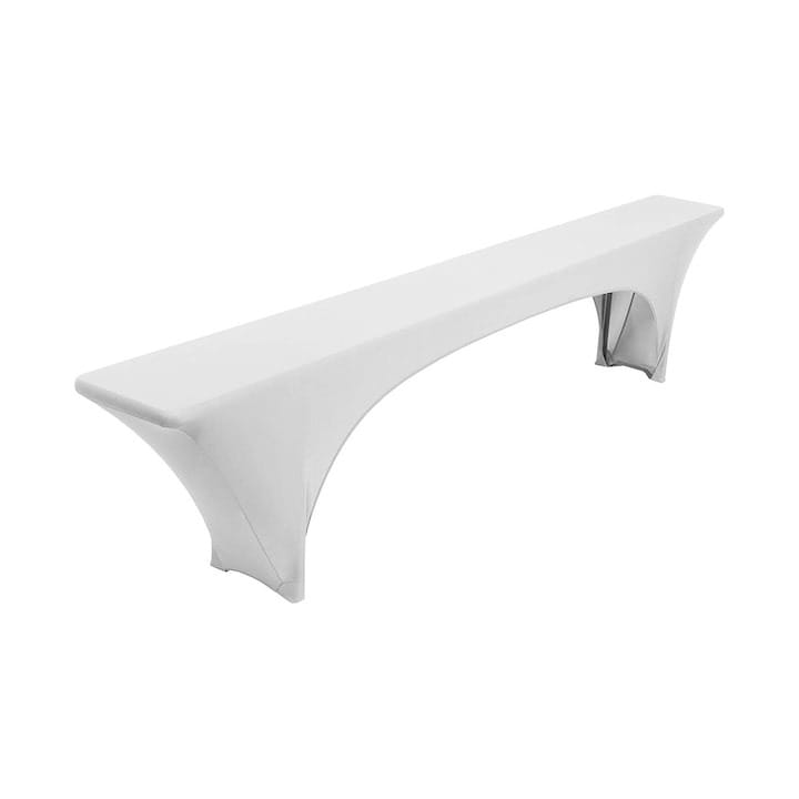 Husă Elastică pentru Bancă 183 x 28 cm Alb - MAXY