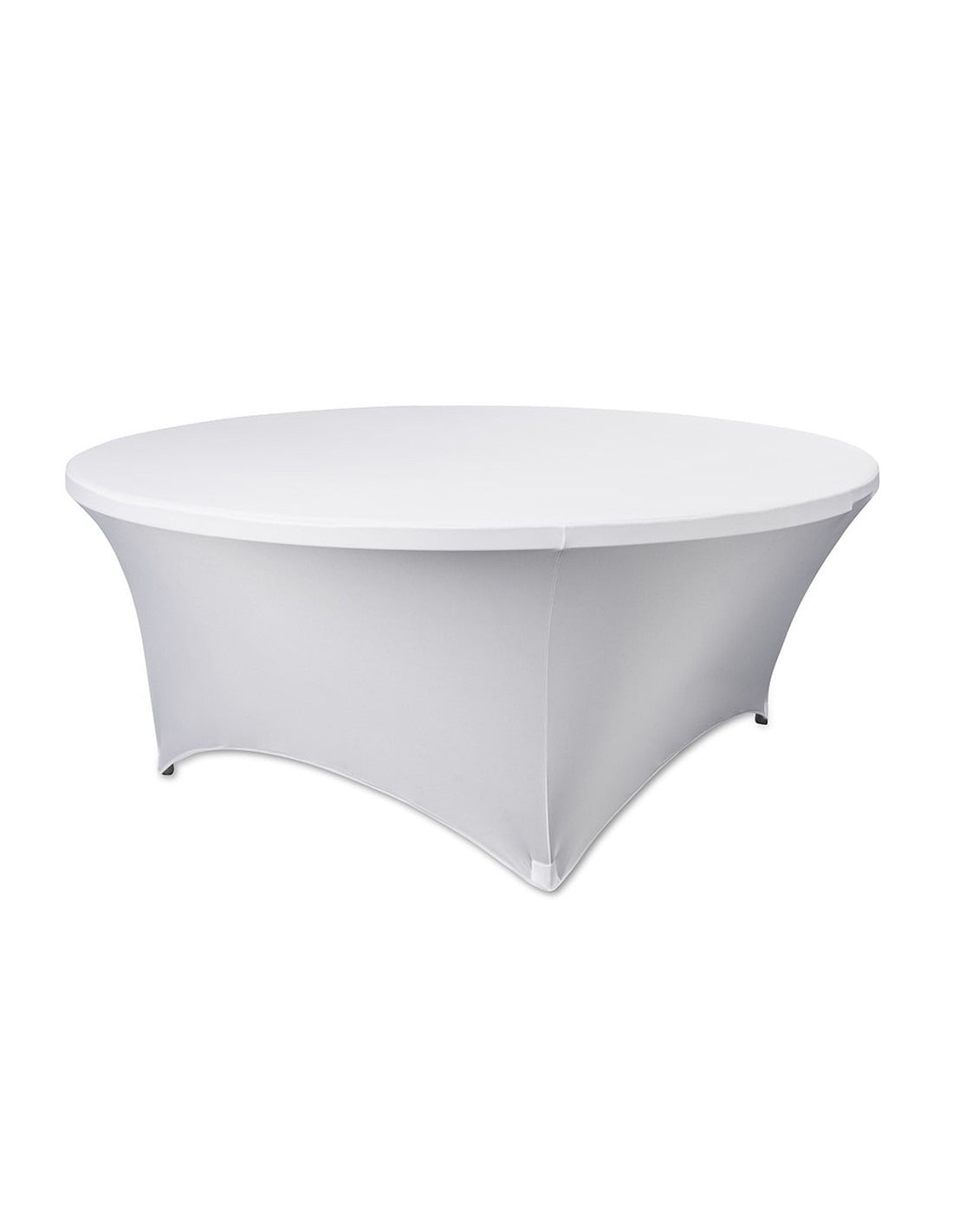 Husă pentru Masă Rotundă 165 cm Albă - MAXY