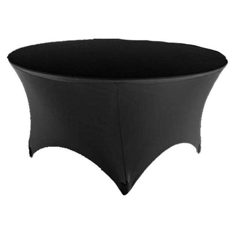 Husă pentru Masă Rotundă 185 cm Neagră - MAXY