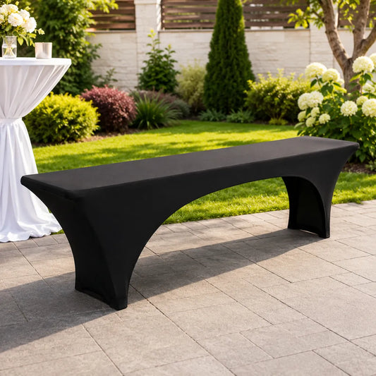 Husă Elastică pentru Bancă 183×28 cm, Negru - MAXY