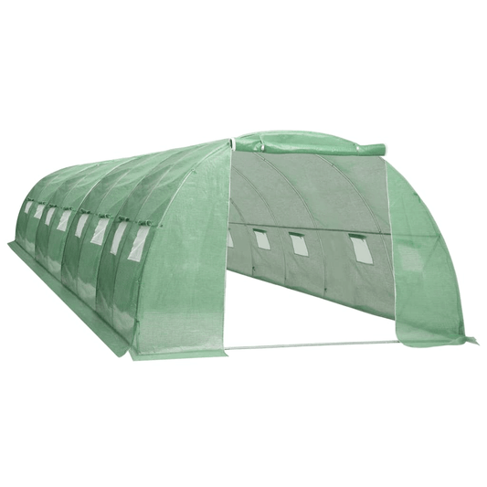 Sera gradina 8x4x2m tip tunel pentru legume, verde