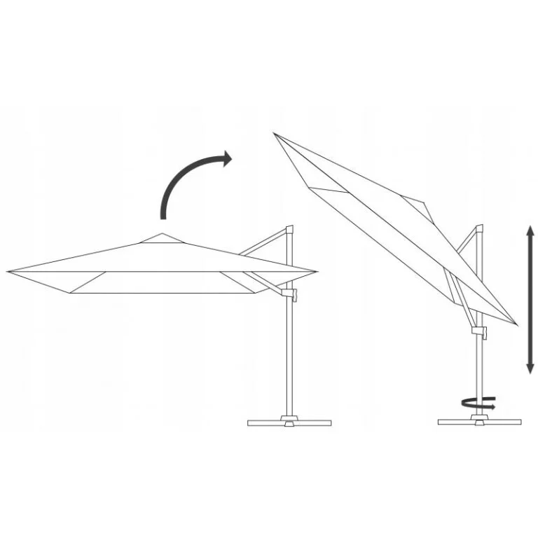 Umbrelă de Grădină Mini Roma 250x250 cm Maro - MAXY