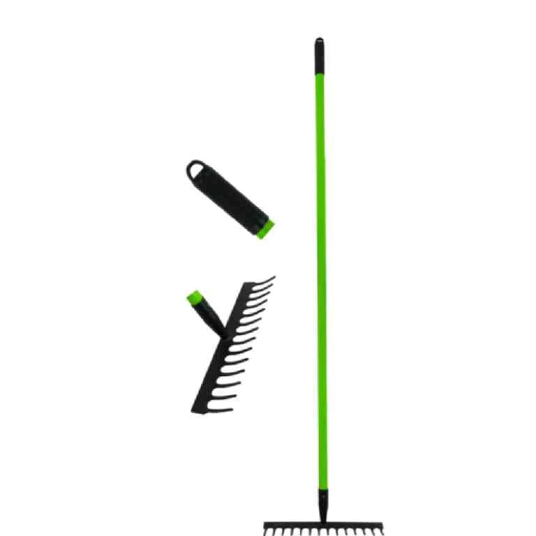 Greblă de grădină 12 dinți cu coadă din fibră de sticlă 120 cm - MAXY