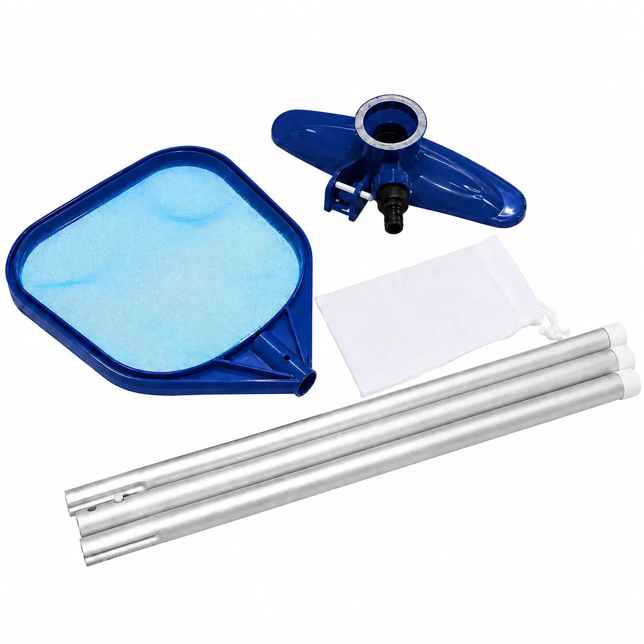 Kit de Curățare Piscine cu Perie și Plasă 250 cm