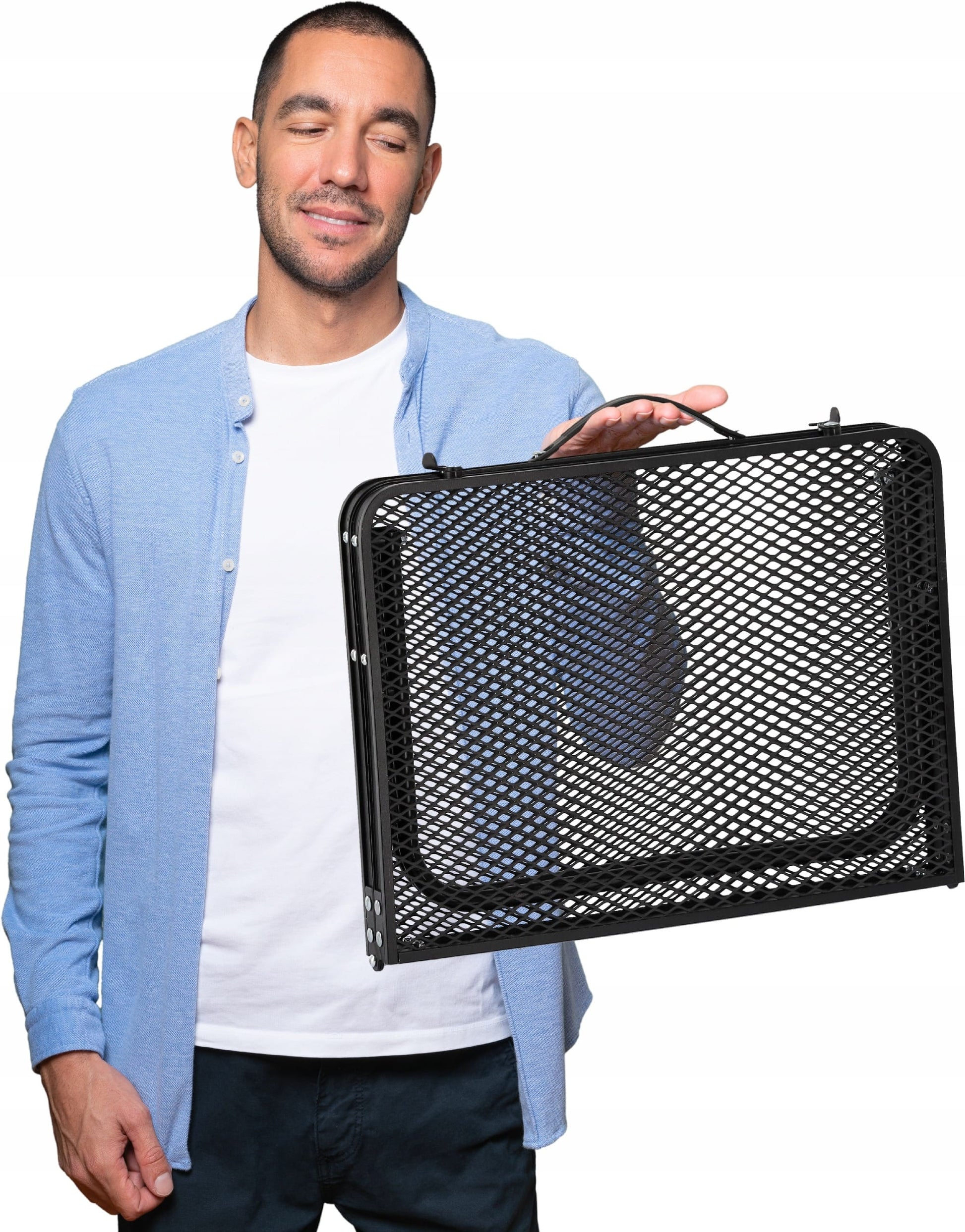 Masa Pliabila Pentru Camping, Picnic si Plaja, 60x40x26.5 cm, Negru - MAXY