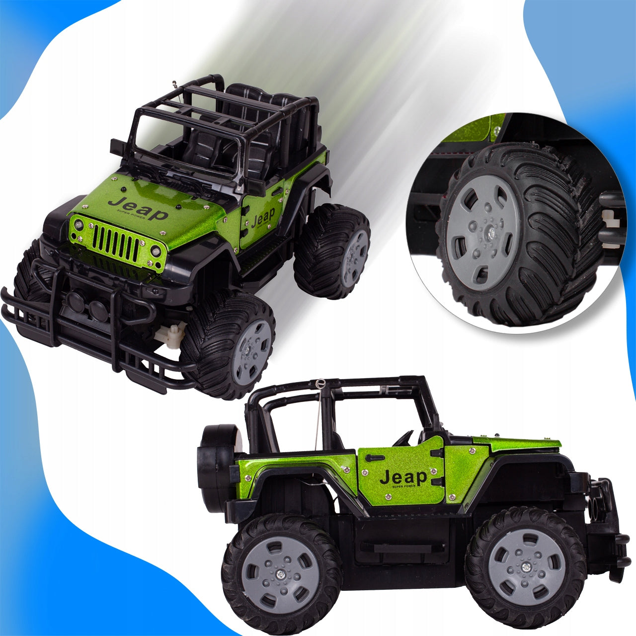 Masina Off-Road Jeep RC Cu Telecomanda 20 x 13.5 x 11.5 cm - MAXY