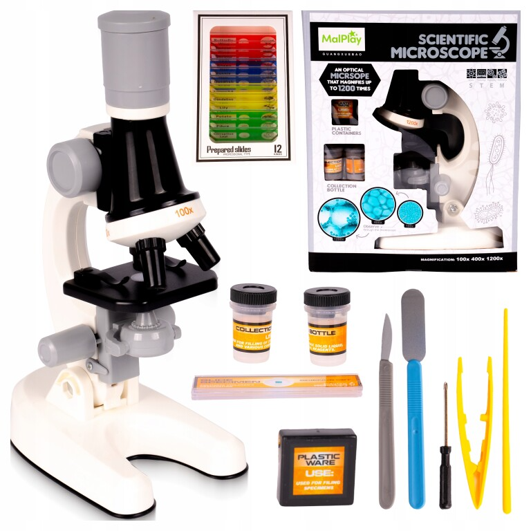 Microscop Educațional pentru Copii 100x / 400x / 1200x - MAXY