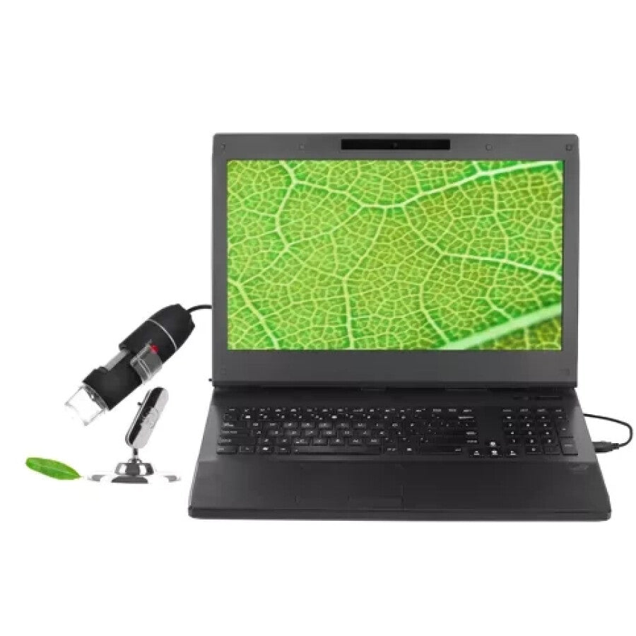 Microscop Digital USB 1600X Cu Camera, 8 LED-uri Reglabile - MAXY