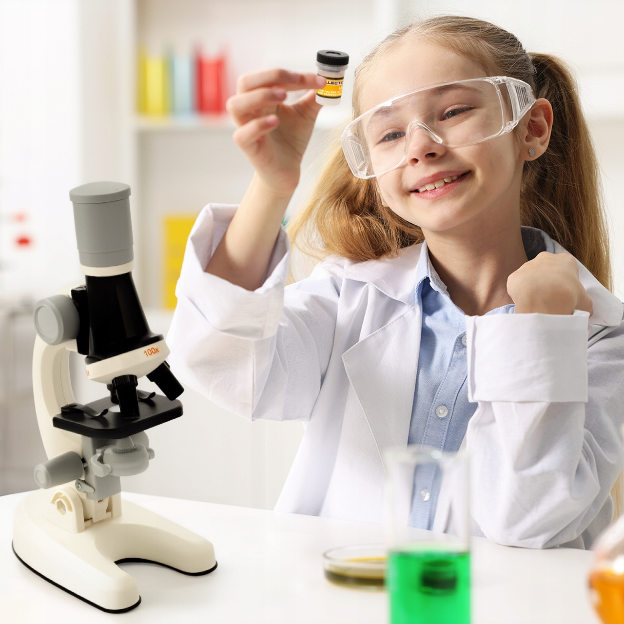 Microscop Educațional pentru Copii 100x / 400x / 1200x - MAXY