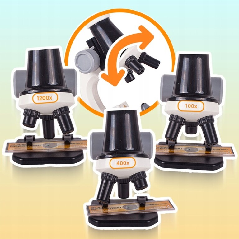 Microscop Educațional pentru Copii 100x / 400x / 1200x - MAXY