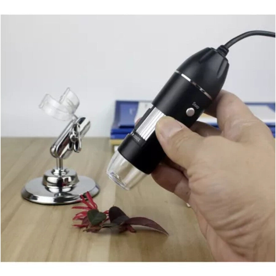 Microscop Digital USB 1600X Cu Camera, 8 LED-uri Reglabile - MAXY