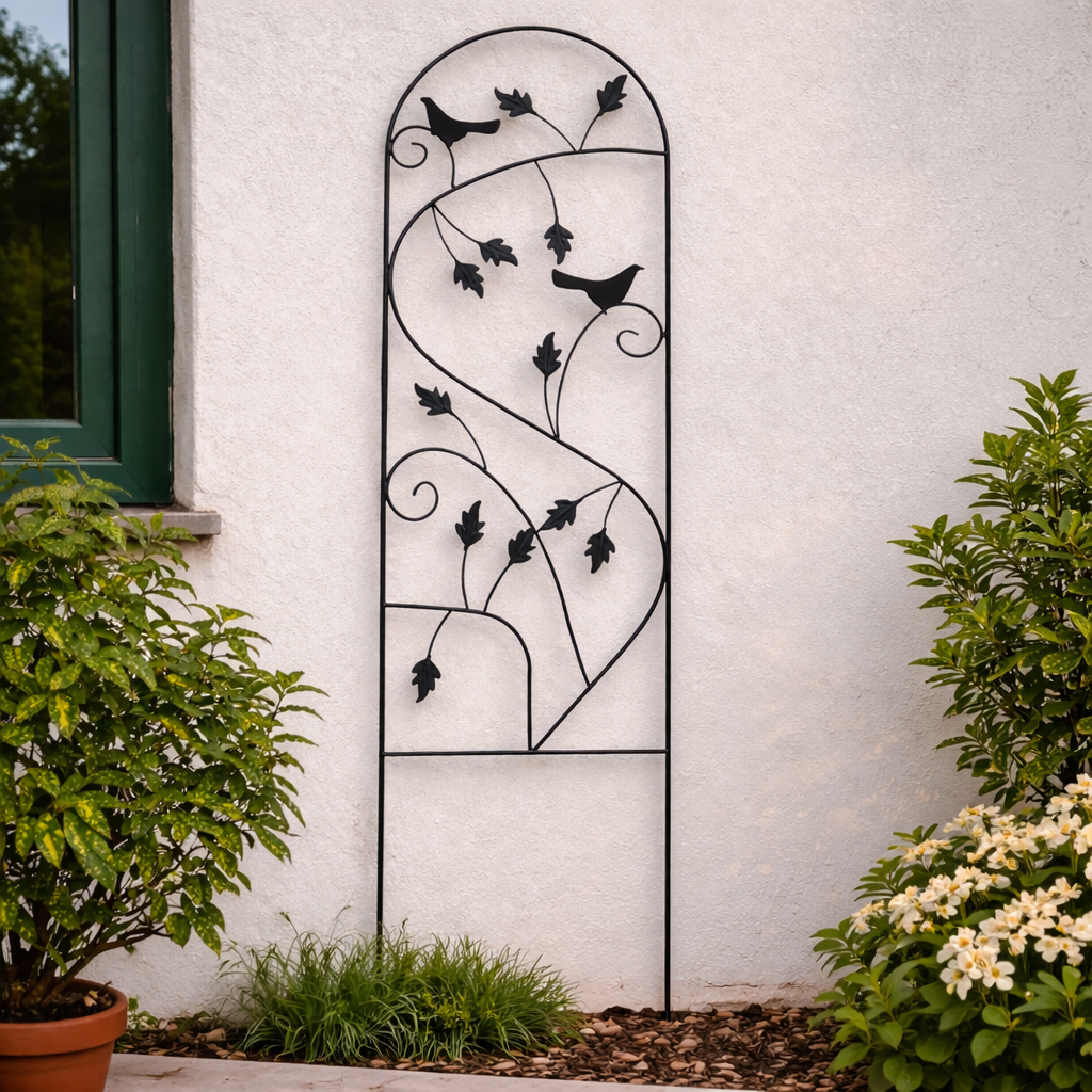 Pergolă de Grădină Metalică pentru Plante Cățărătoare 38.5x118 cm - MAXY