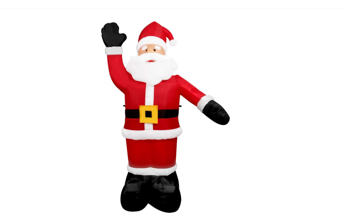 Moș Crăciun Gonflabil cu LED-uri, Decorațiune XXL, Înălțime 360 cm - MAXY