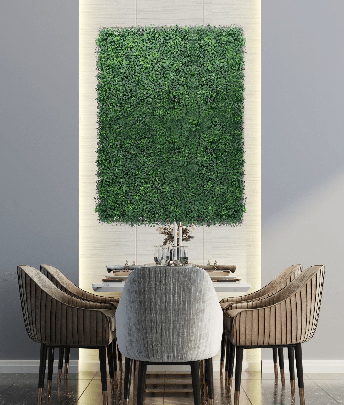 Panou Artificial Decorativ cu Frunze 50 x 50 cm - MAXY