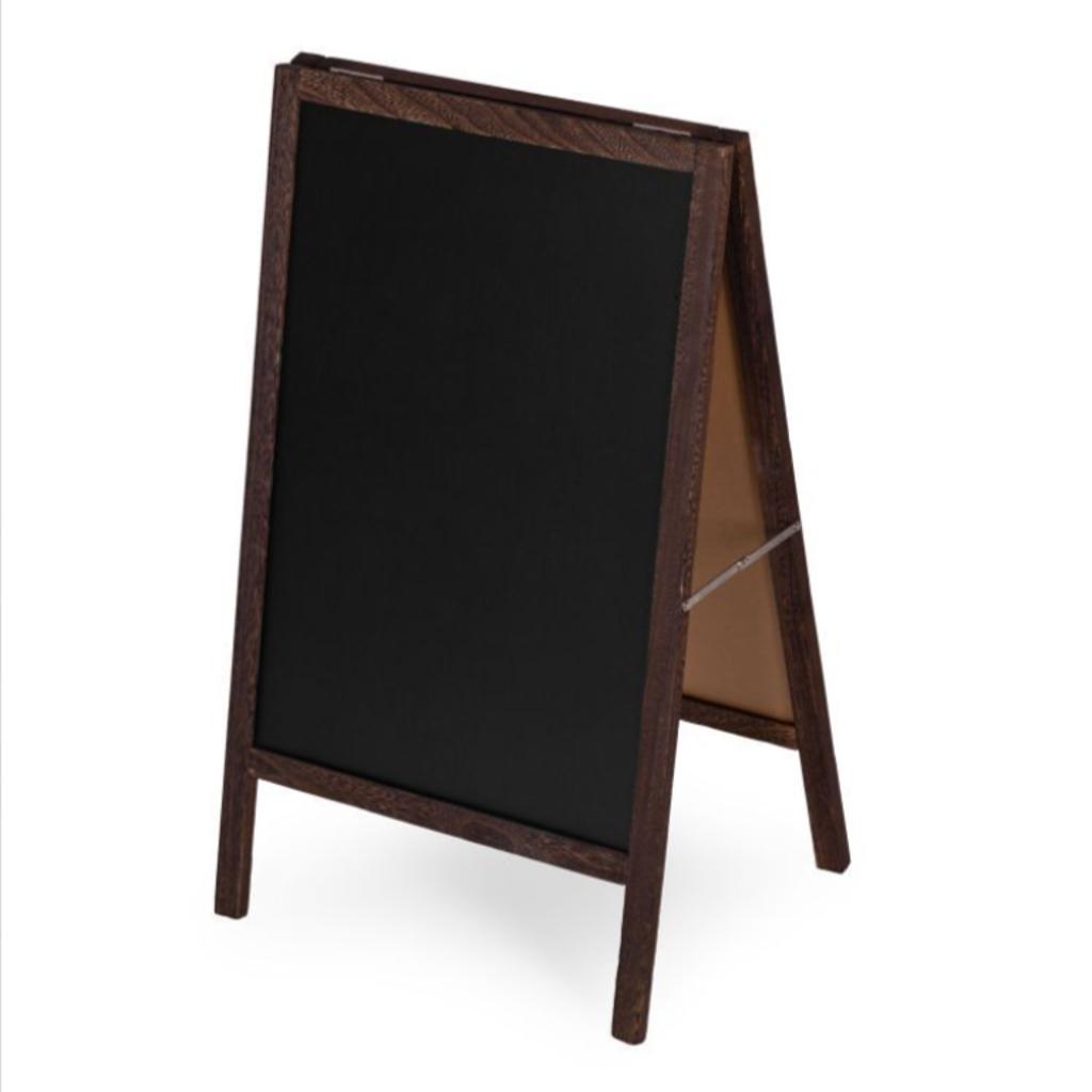 Panou Stradal Publicitar Cu Tabla De Scris din lemn, dimensiune 83x50cm - MAXY