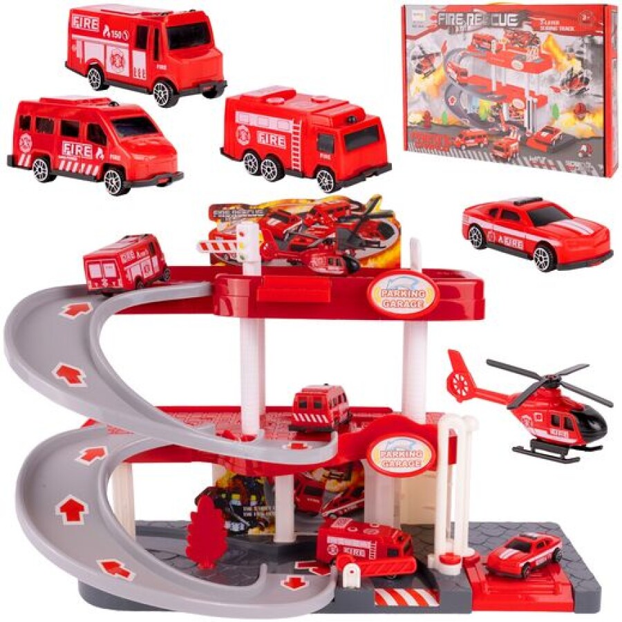 Set De Joaca Parcare Multietajata Pentru Copii, 24 x 38 x 22.5 cm, 3+ Ani - MAXY