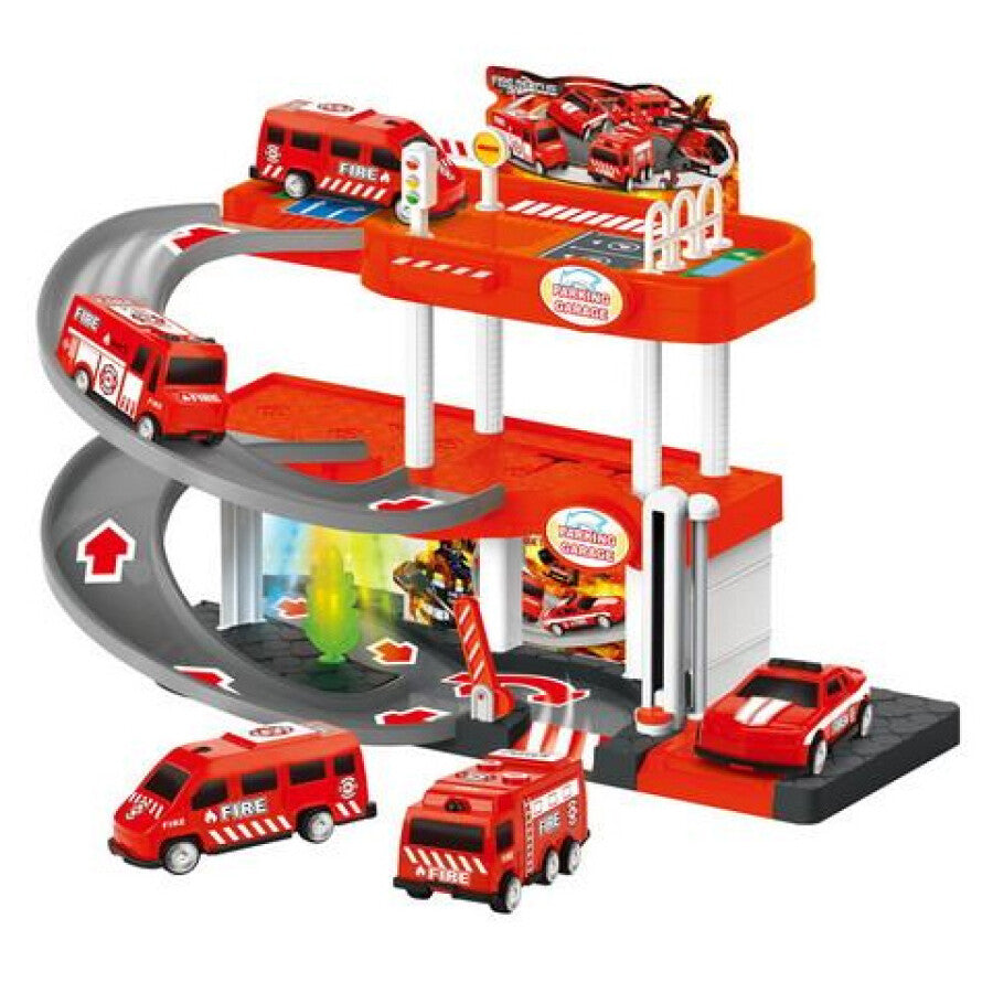 Set De Joaca Parcare Multietajata Pentru Copii, 24 x 38 x 22.5 cm, 3+ Ani - MAXY