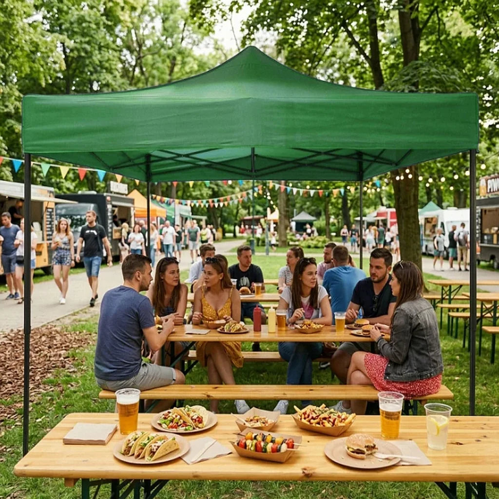 Pavilion de Grădină Pliabil 3x3 m Verde MultiGarden - MAXY
