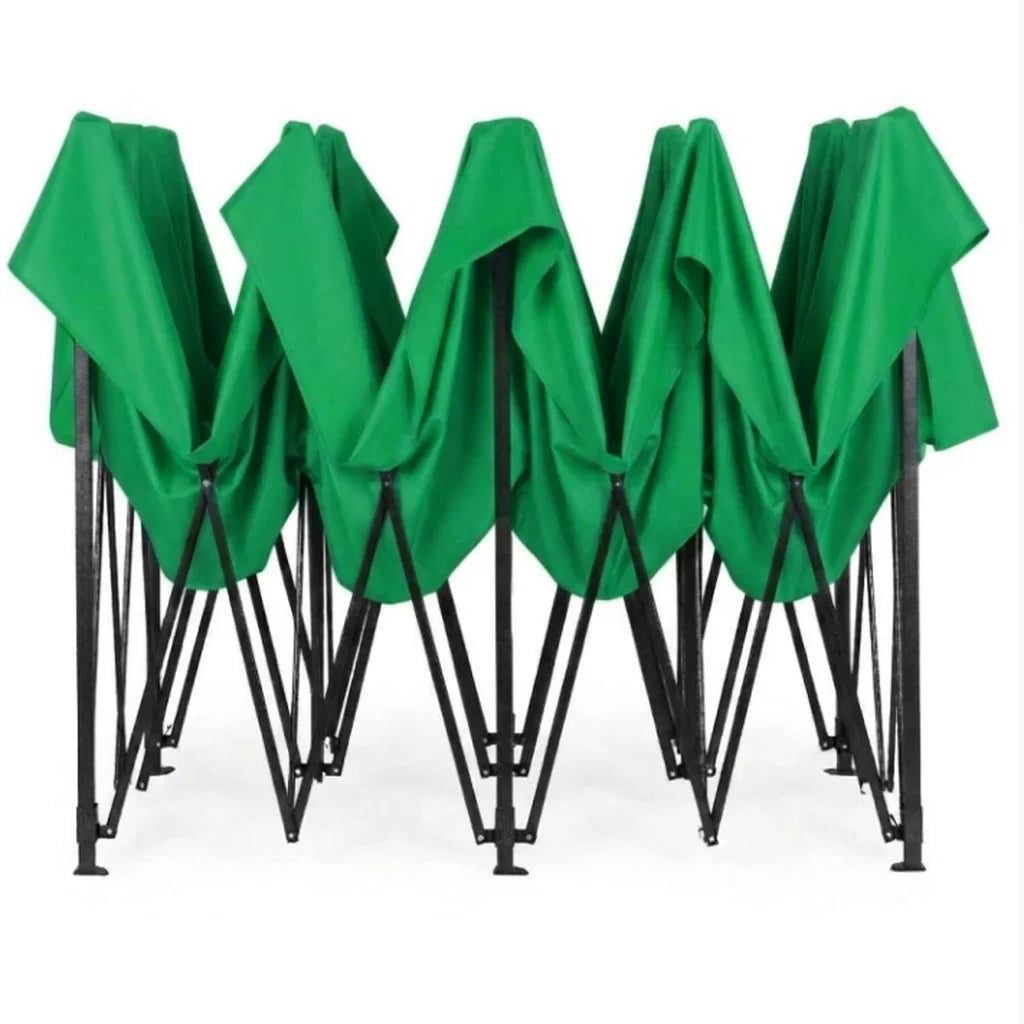 Pavilion de Grădină Pliabil 3x6 m Verde cu Pereți Laterali - MAXY