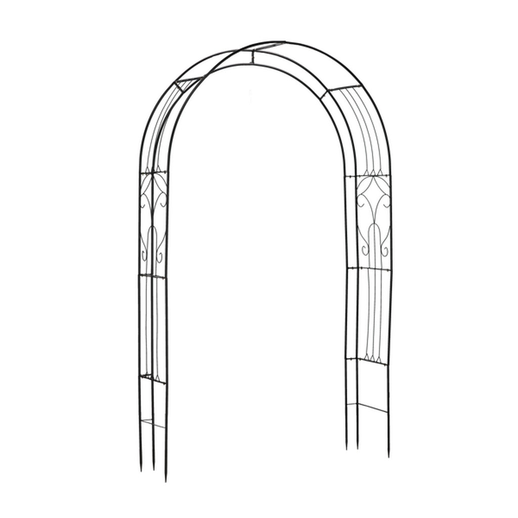 Pergola De Gradina, arcada eleganta flori, Dimensiune 145 x 38 x 240 cm , Culoare Negru - MAXY