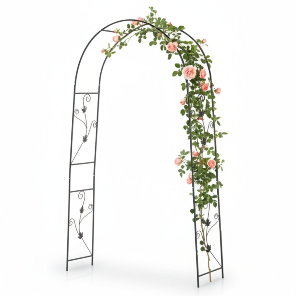 Pergolă de Grădină cu Cârlige Fixare 114x37x230 cm - MAXY