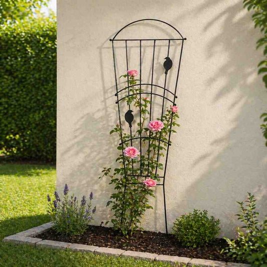 Pergola de Grădină Metalică Neagră 40x117 cm - MAXY