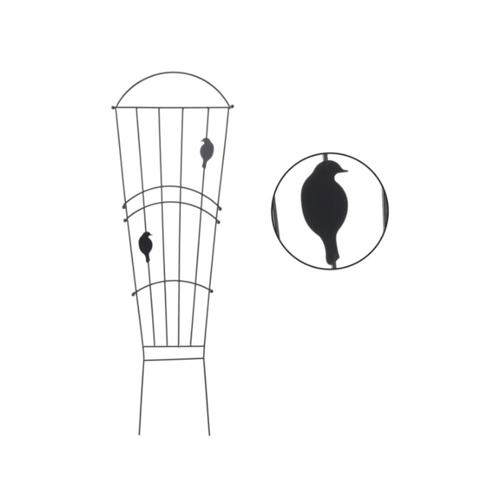 Pergola de Grădină Metalică Neagră 40x117 cm - MAXY