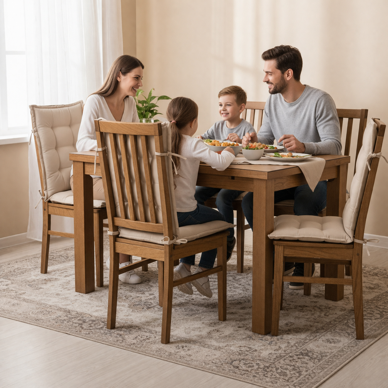 Perna Pentru Scaun Cu Spatar 48x100x5 cm Bej - MAXY