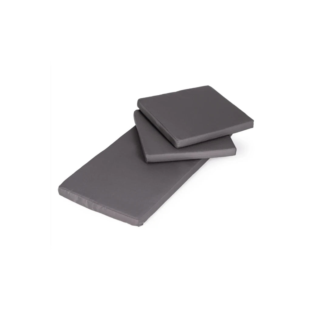 Set Mobilier Gradina Premium, Canapea, 2 Fotolii, Masa, Maro, Perne Gri