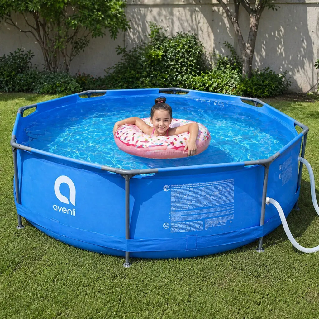 Piscină rotundă cu cadru metalic și pompă de filtrare 305x76 cm - MAXY