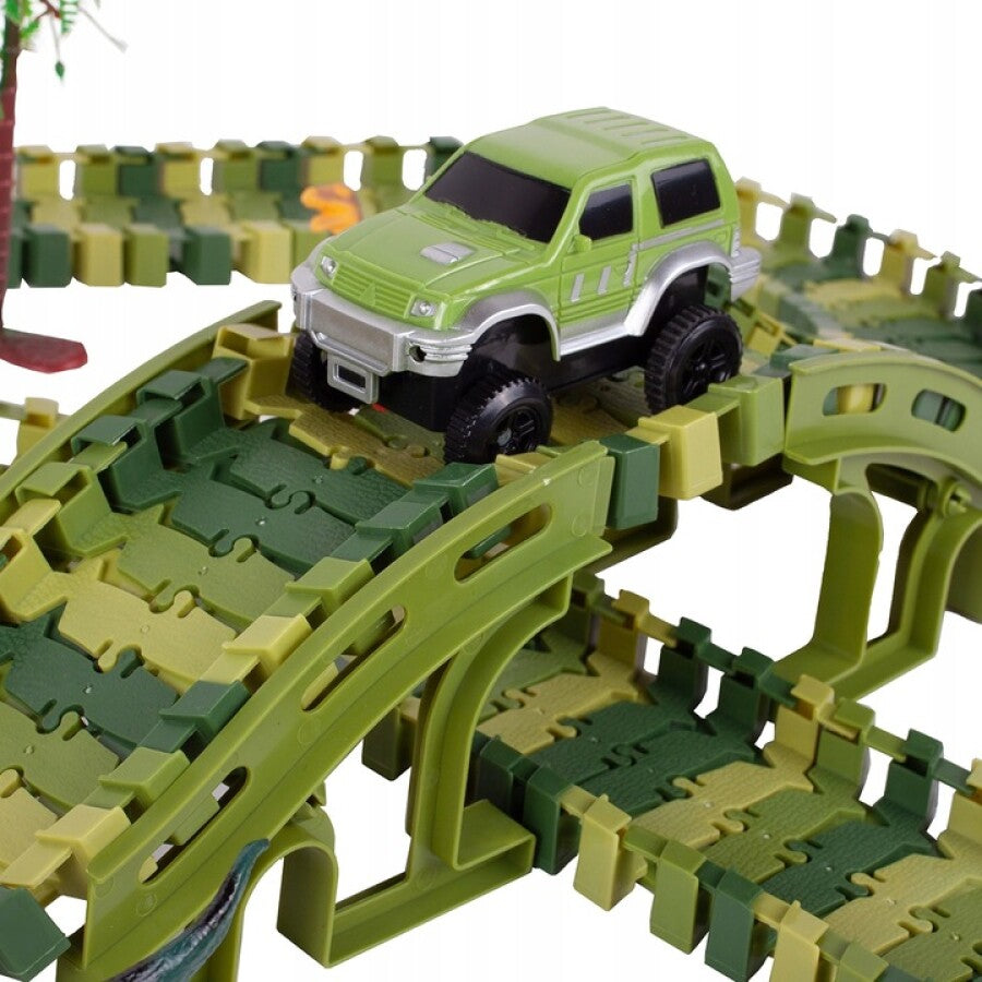 Pista De Curse Cu Dinozauri XXXL, 240 Piese - MAXY