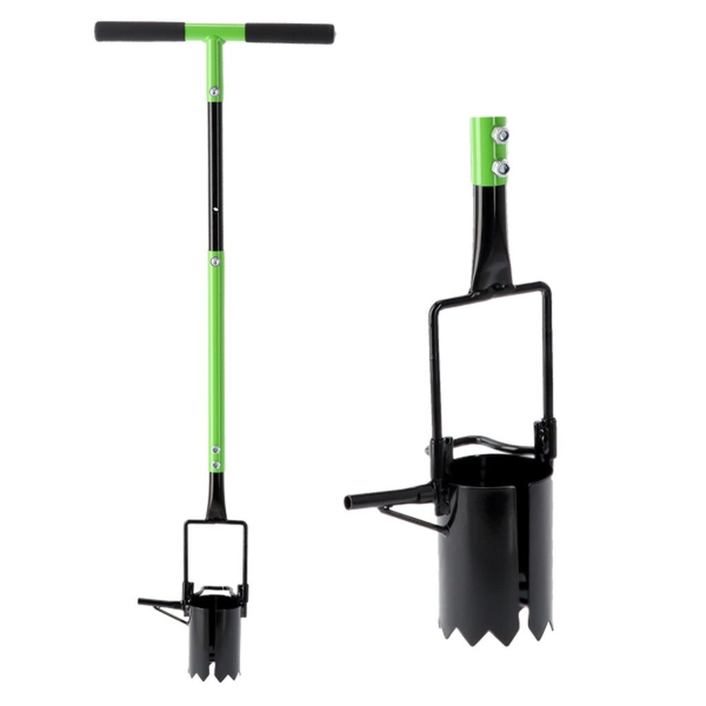 plantator gradina negru cu verde