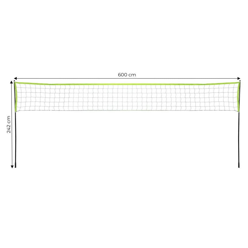 Plasa de badminton pliabila cu cadru 600x240 cm - MAXY