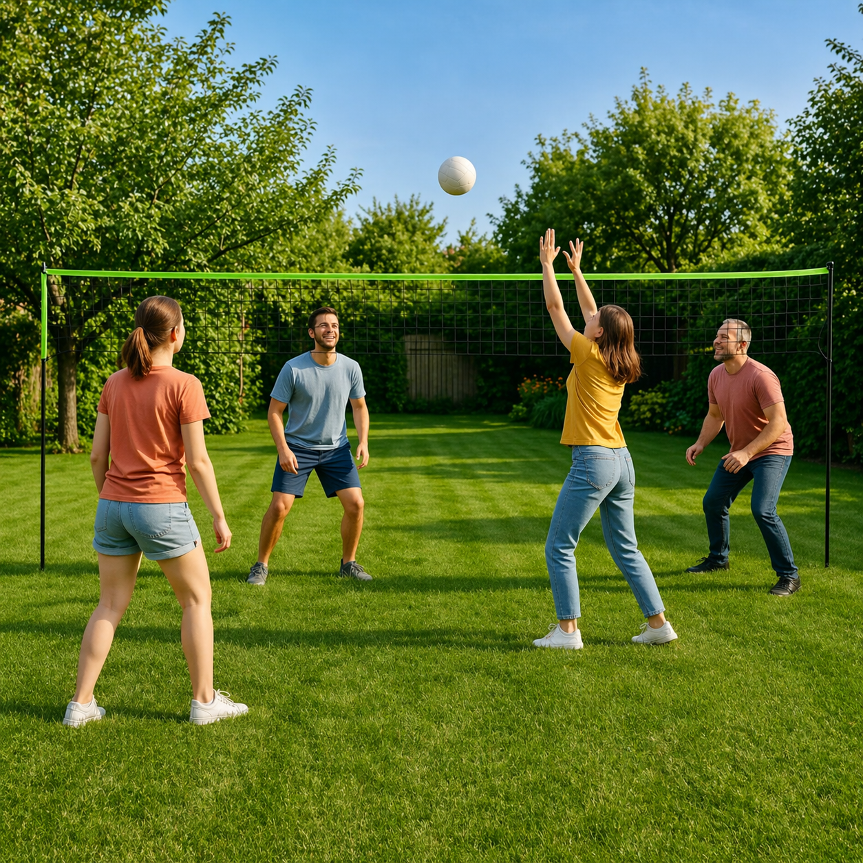Plasa de badminton pliabila cu cadru 600x240 cm - MAXY