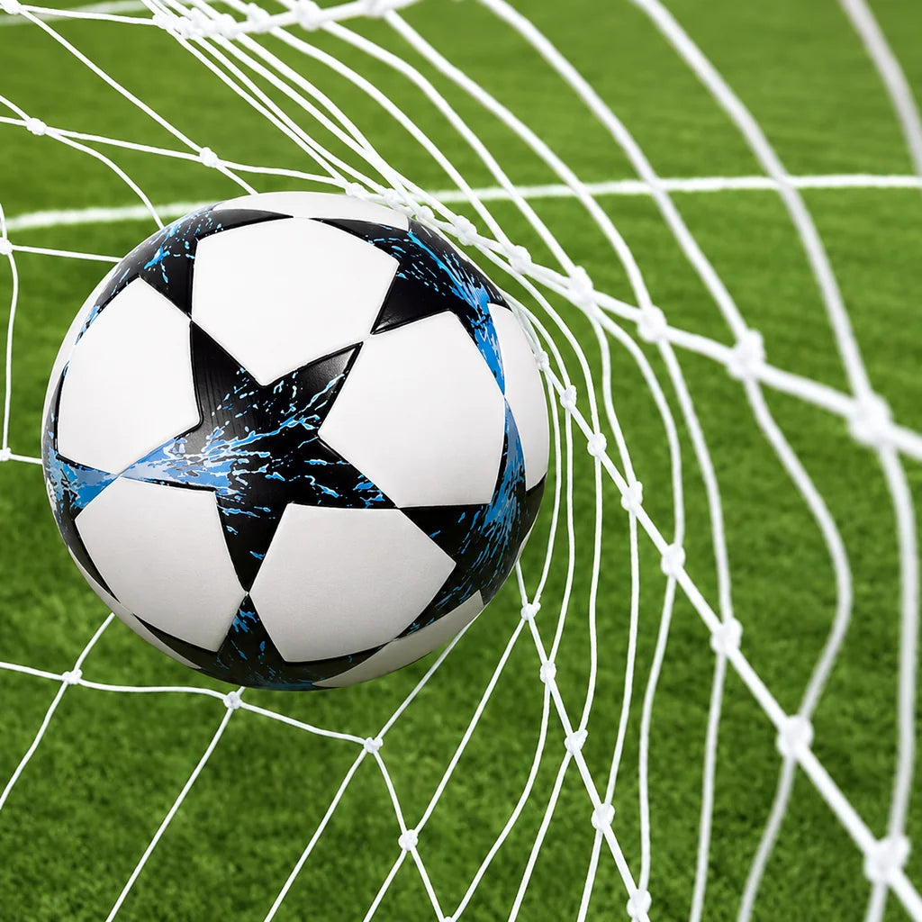 Plasă pentru Poartă de Fotbal 213 x 150 x 90 cm, HDPE Rezistent, Albă - MAXY