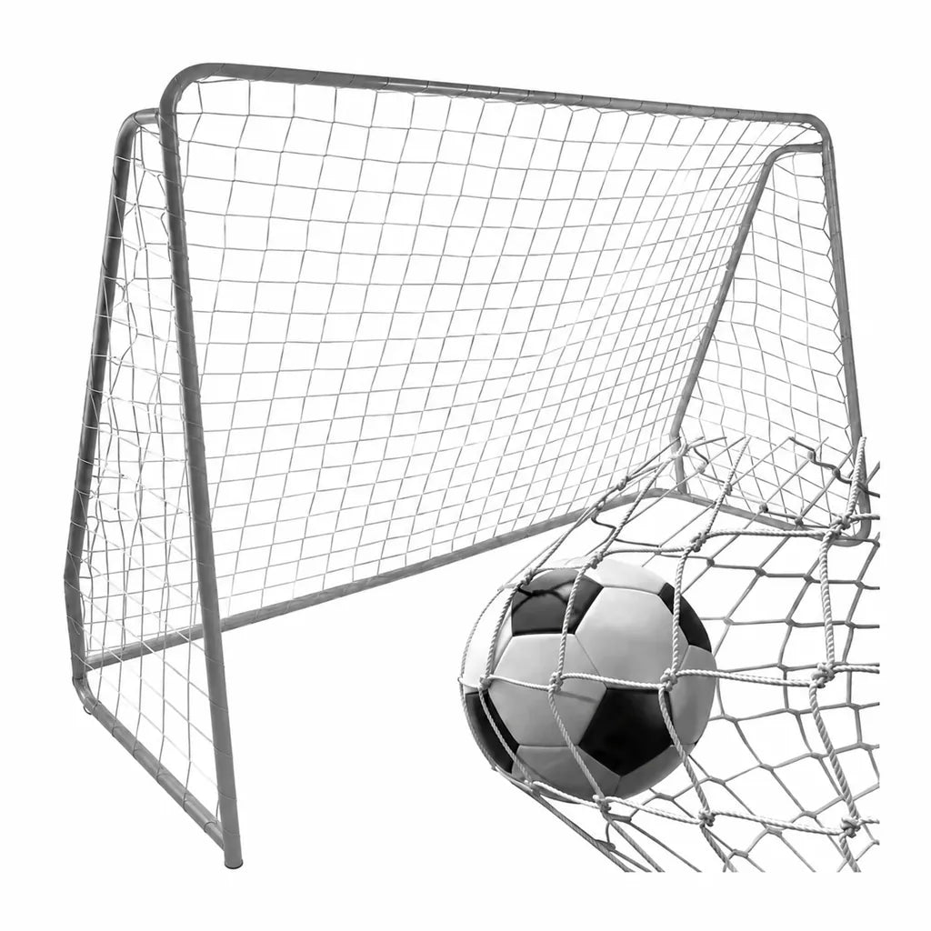 Plasă pentru Poartă de Fotbal 213 x 150 x 90 cm, HDPE Rezistent, Albă - MAXY