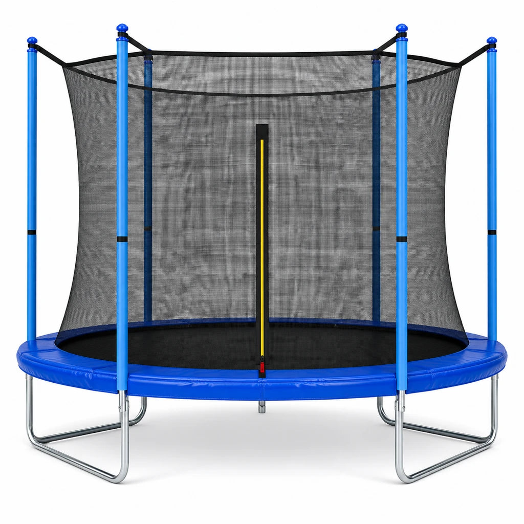 Plasă de Siguranță pentru Trambulină 252 cm (8FT), 6 Stâlpi, Protecție Interioară