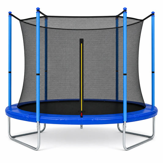 Plasă de Siguranță pentru Trambulină 252 cm (8FT), 6 Stâlpi, Protecție Interioară - MAXY