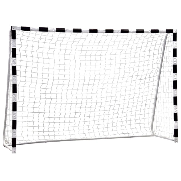 Poartă de Fotbal 180 x 120 cm cu Plasă Rezistentă și Sistem de Fixare la Sol
