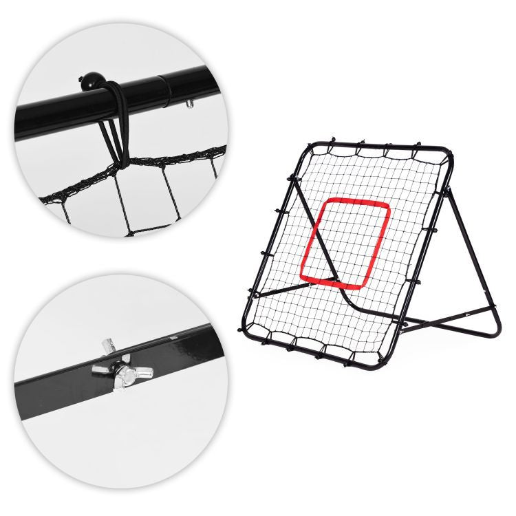 Poarta rebounder fotbal 100x100 cm cu unghi reglabil - MAXY