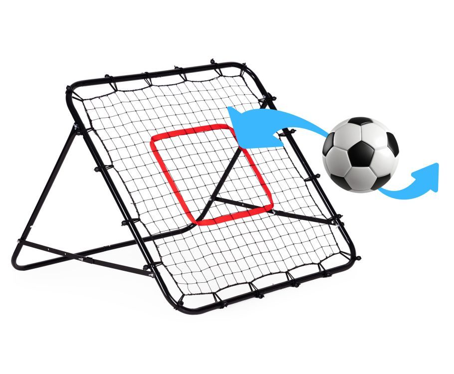 Poarta rebounder fotbal 100x100 cm cu unghi reglabil - MAXY