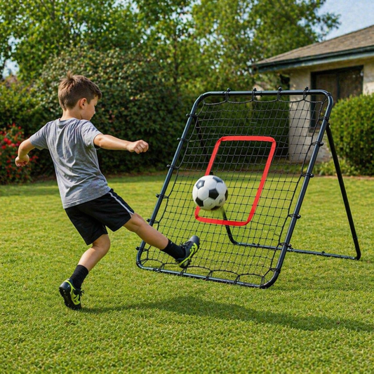 Poarta rebounder fotbal 100x100 cm cu unghi reglabil - MAXY