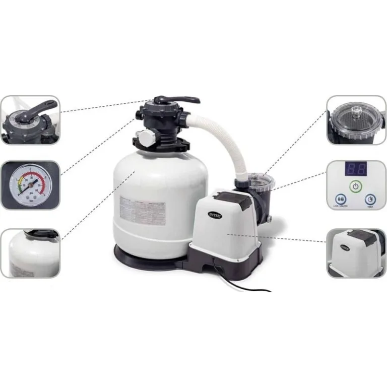 Pompă cu Filtru de Nisip pentru Piscină 7900 L/h - MAXY