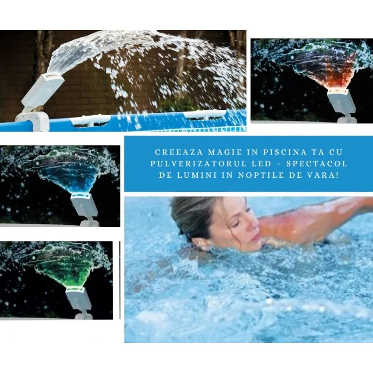 Pulverizator Cascadă cu LED Color pentru Piscină - MAXY