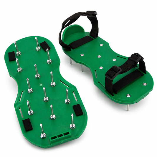 sandale aerator gazon cu cuie metalice pentru aerisirea solului 