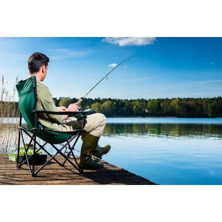 Scaun Pliabil pentru Camping și Pescuit cu Suport pentru Pahar - MAXY