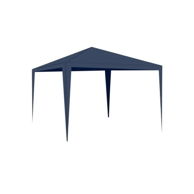 Copertină Pavilion Grădină 3x3 m Impermeabilă Albastru - MAXY