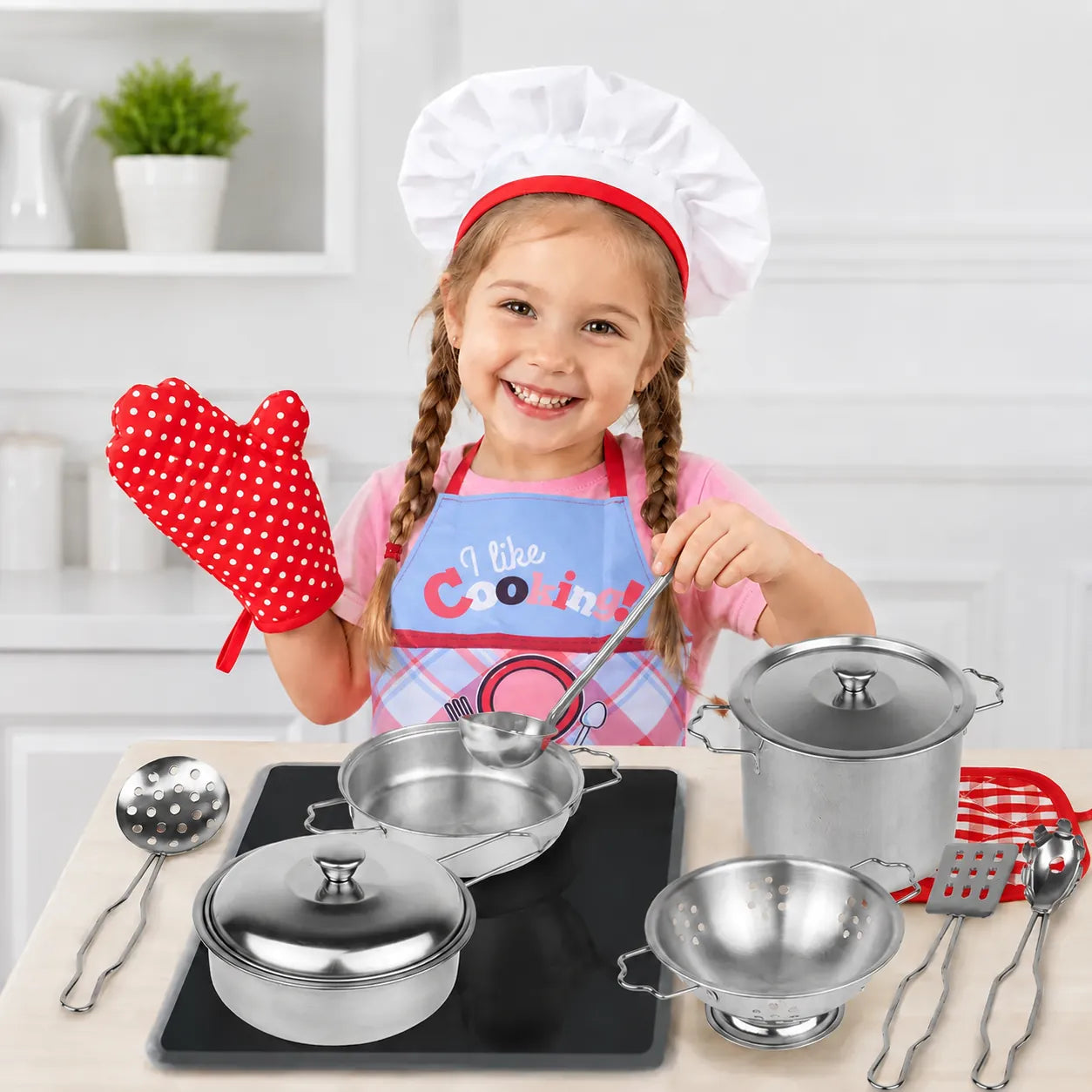 Set Accesorii Bucătărie pentru Copii, 12 Piese - MAXY