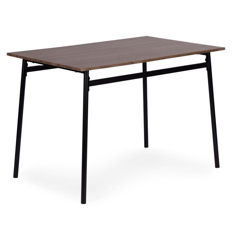 Set Masa Si 4 Scaune OSLO Pentru Sufragerie, Bucatarie, Maro Inchis